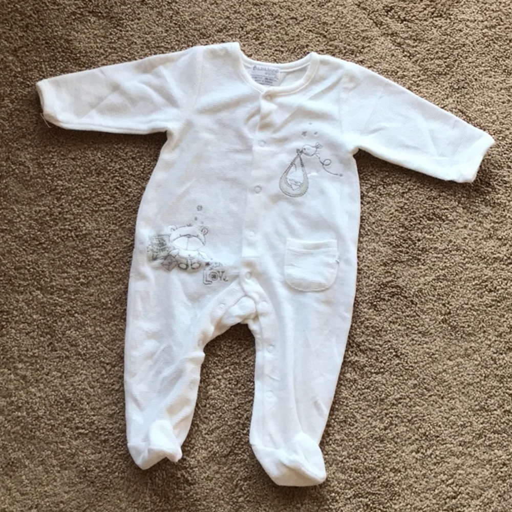 Babaluno Baby 👶 Footsie. Size 0-3 months